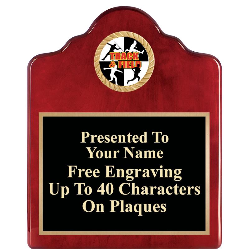 8X10 ROSEWOOD EMBLEM INS PLQ