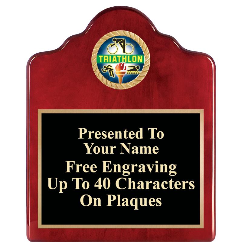 8X10 ROSEWOOD EMBLEM INS PLQ