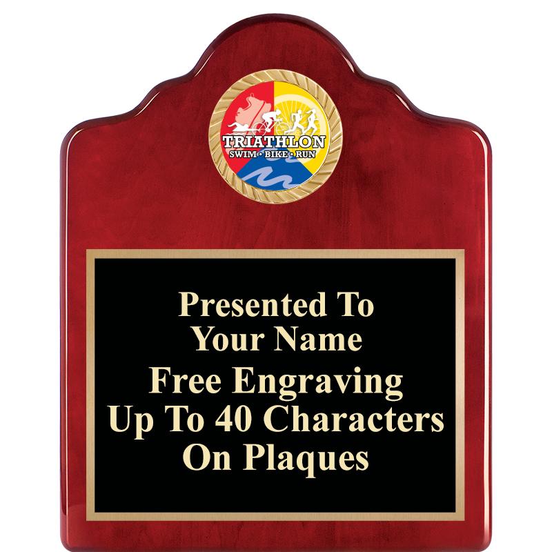 8X10 ROSEWOOD EMBLEM INS PLQ