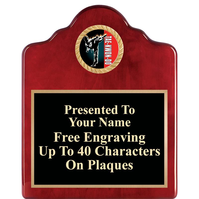 8X10 ROSEWOOD EMBLEM INS PLQ