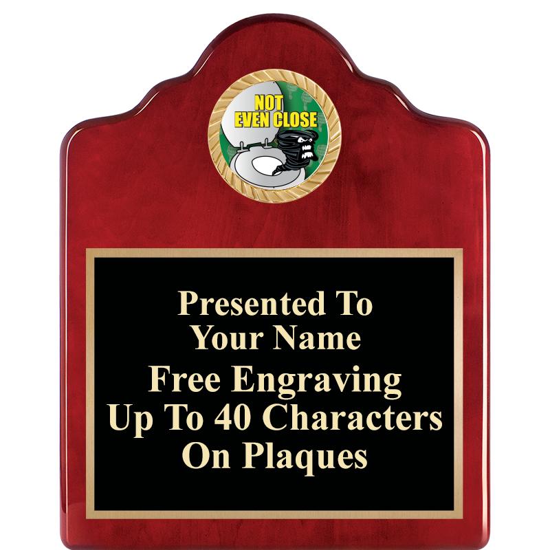 8X10 ROSEWOOD EMBLEM INS PLQ