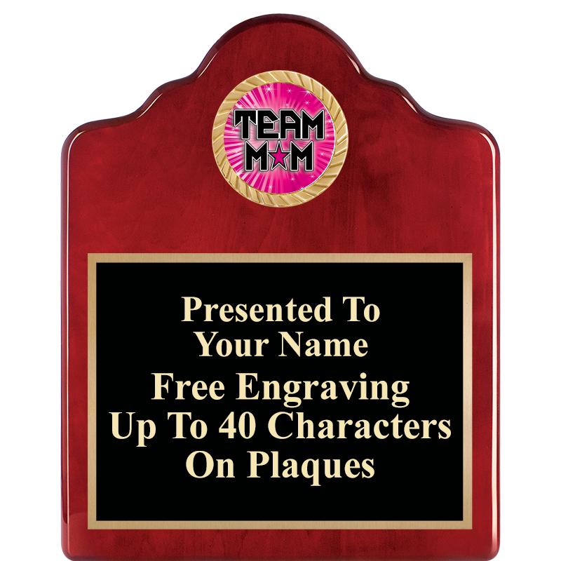 8X10 ROSEWOOD EMBLEM INS PLQ