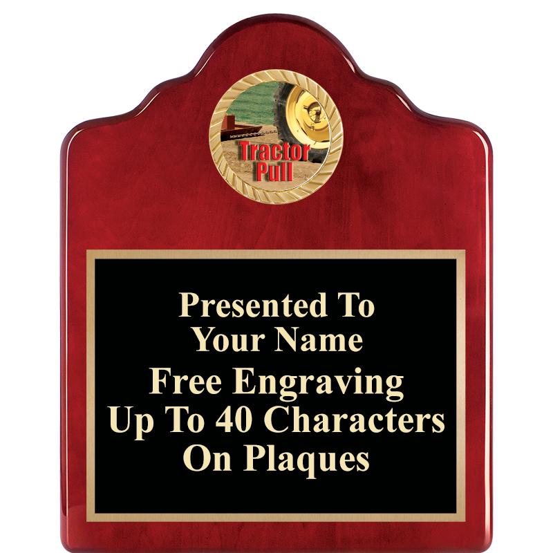 8X10 ROSEWOOD EMBLEM INS PLQ