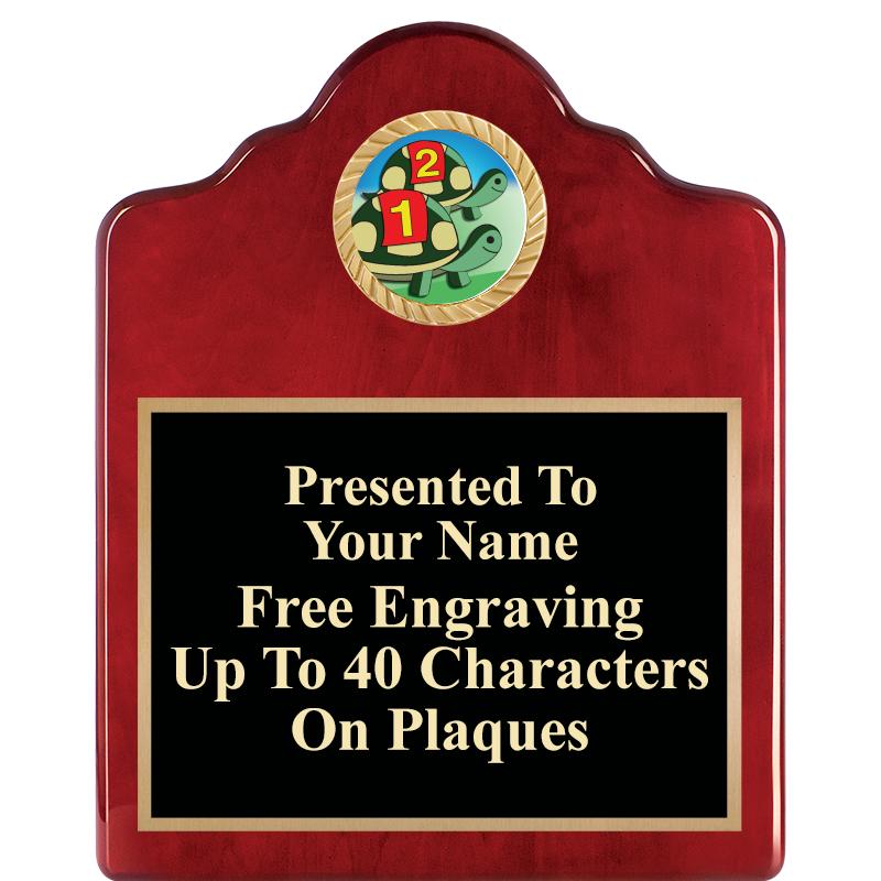 8X10 ROSEWOOD EMBLEM INS PLQ