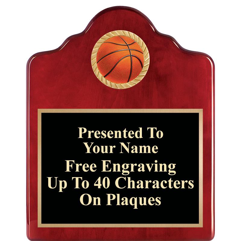 8X10 ROSEWOOD EMBLEM INS PLQ