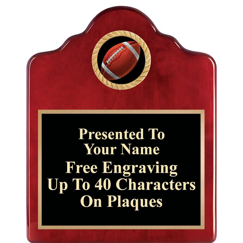 8X10 ROSEWOOD EMBLEM INS PLQ