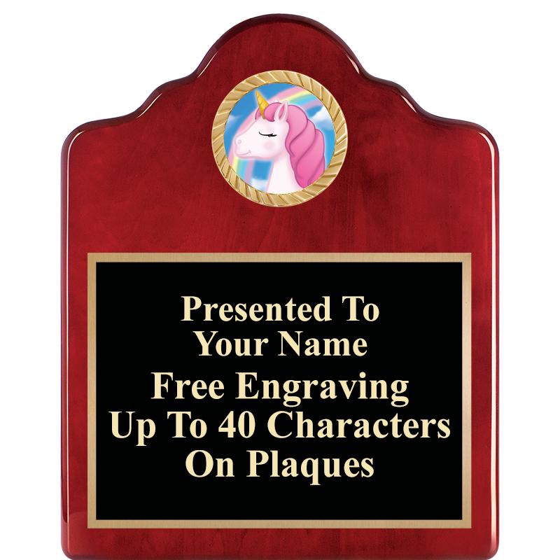 8X10 ROSEWOOD EMBLEM INS PLQ