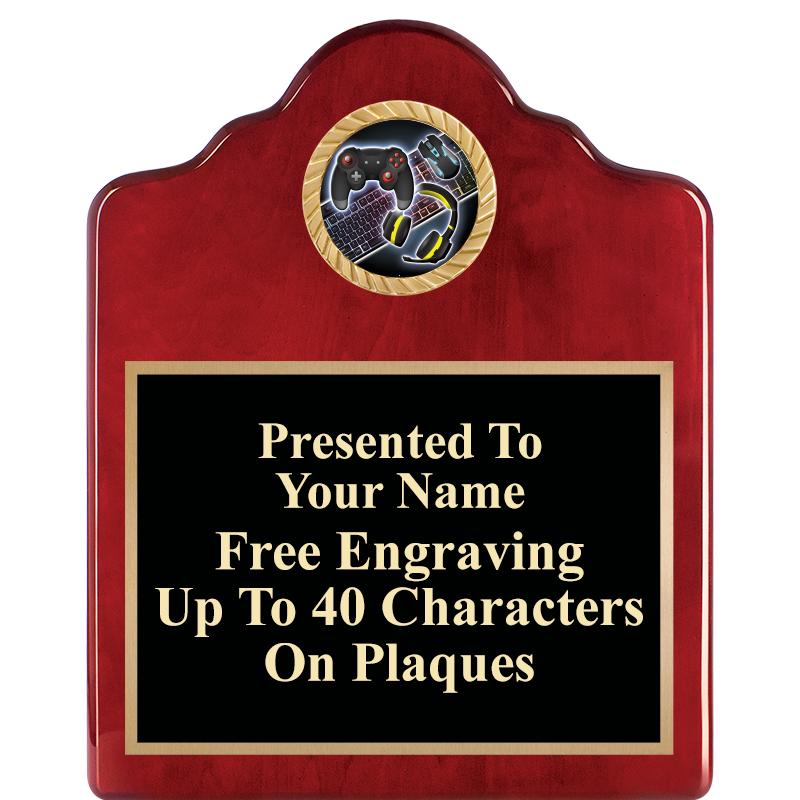 8X10 ROSEWOOD EMBLEM INS PLQ