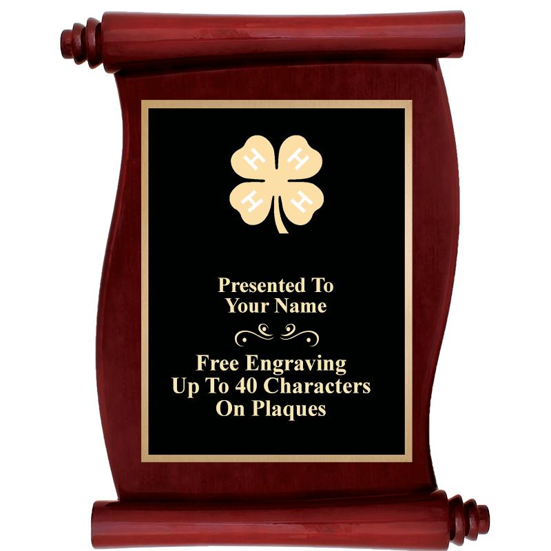 9.5"X12"ROSEWOOD SCROLL PLAQUE