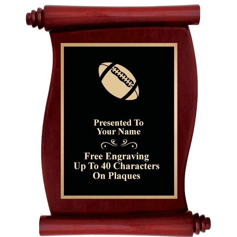 9.5"X12"ROSEWOOD SCROLL PLAQUE