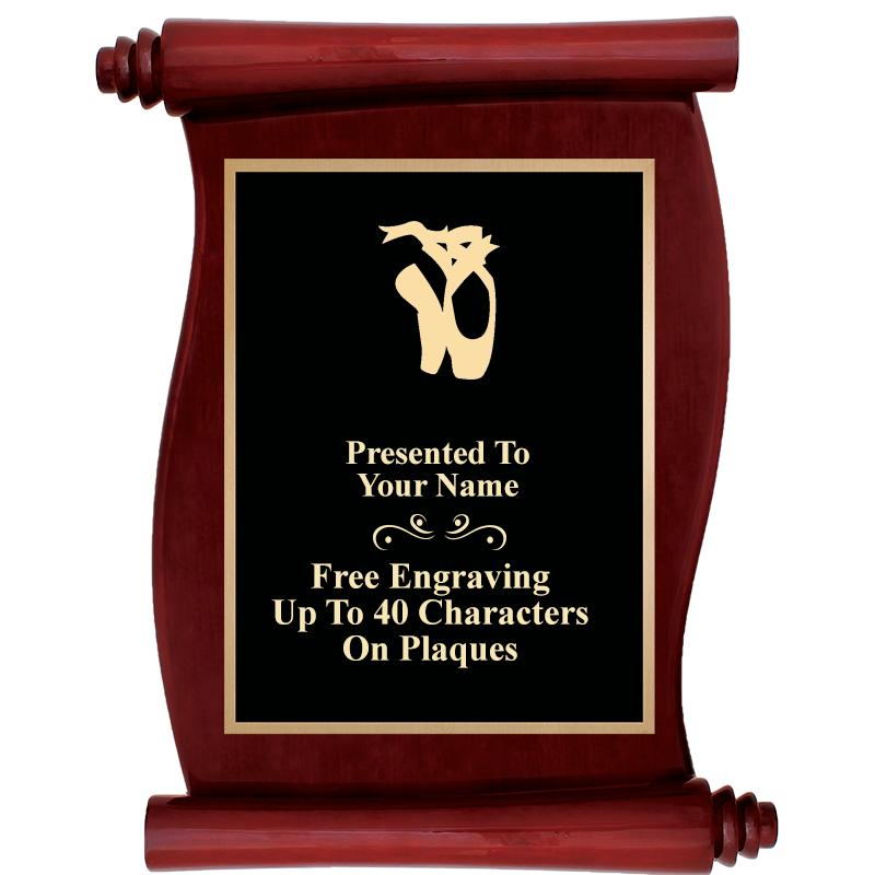 9.5"X12"ROSEWOOD SCROLL PLAQUE