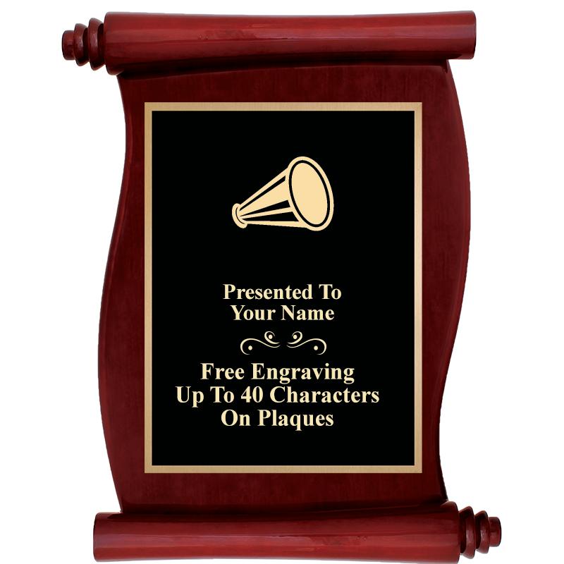 9.5"X12"ROSEWOOD SCROLL PLAQUE