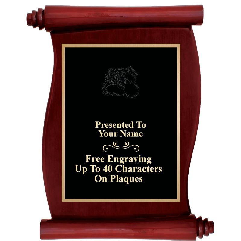 9.5"X12"ROSEWOOD SCROLL PLAQUE