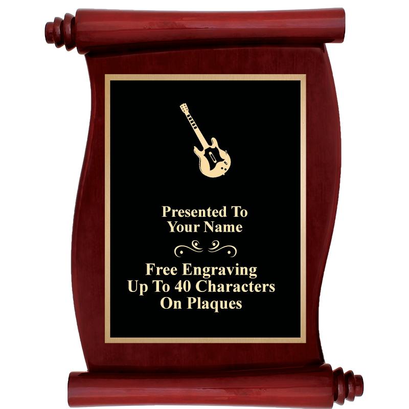 9.5"X12"ROSEWOOD SCROLL PLAQUE