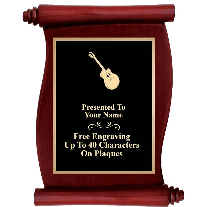 9.5"X12"ROSEWOOD SCROLL PLAQUE