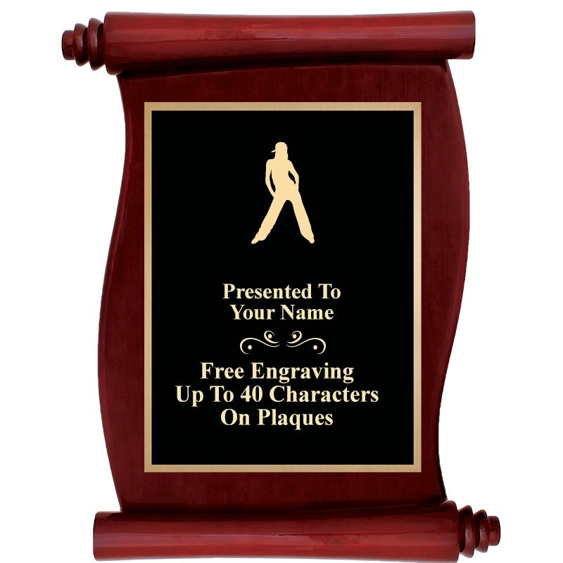 9.5"X12"ROSEWOOD SCROLL PLAQUE