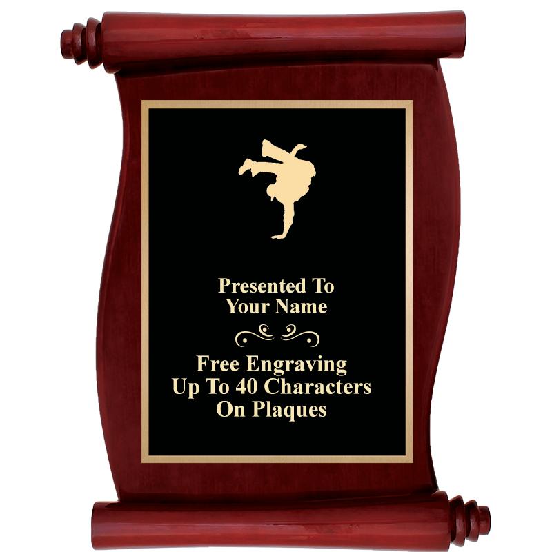 9.5"X12"ROSEWOOD SCROLL PLAQUE