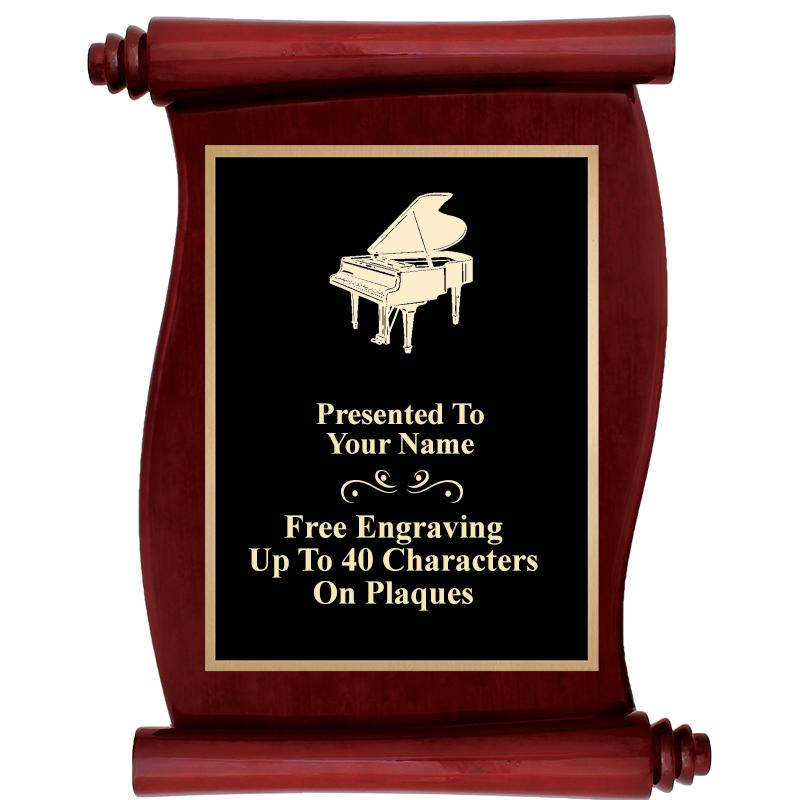 9.5"X12"ROSEWOOD SCROLL PLAQUE