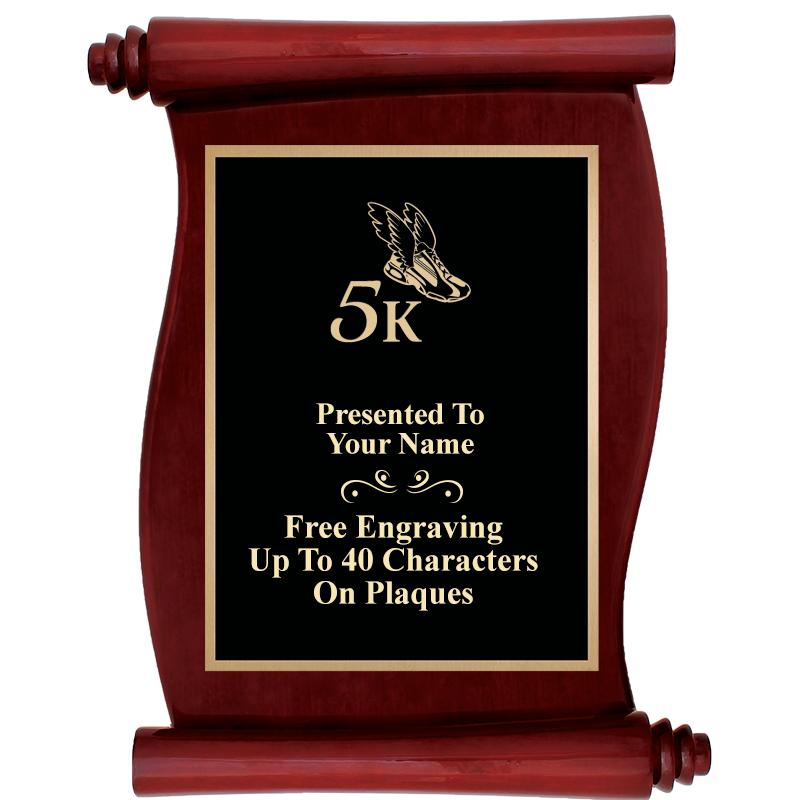 9.5"X12"ROSEWOOD SCROLL PLAQUE