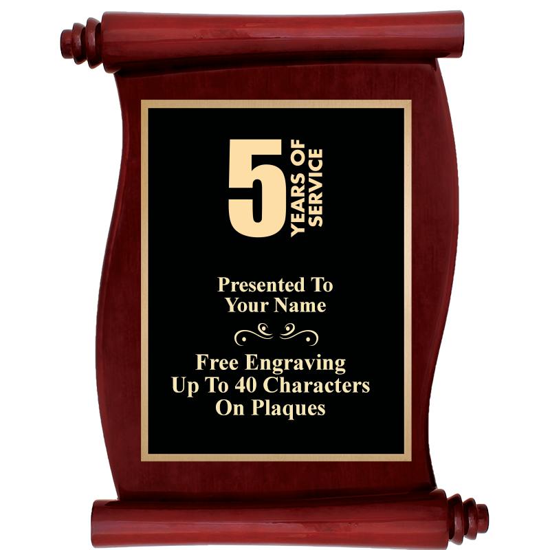 9.5"X12"ROSEWOOD SCROLL PLAQUE