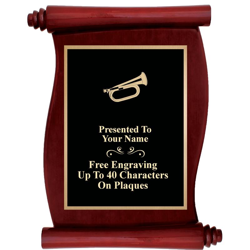 9.5"X12"ROSEWOOD SCROLL PLAQUE