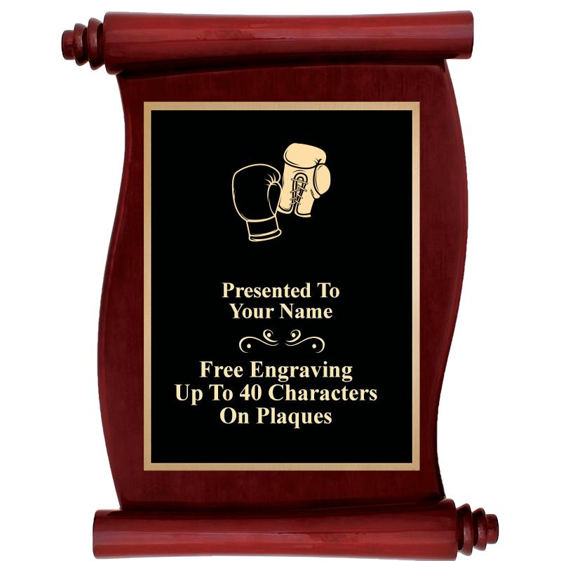 9.5"X12"ROSEWOOD SCROLL PLAQUE