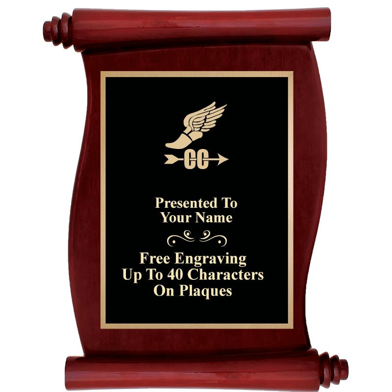 9.5"X12"ROSEWOOD SCROLL PLAQUE