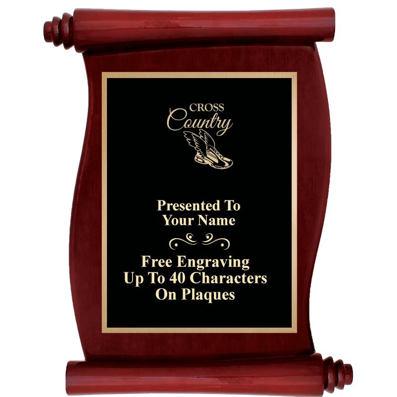 9.5"X12"ROSEWOOD SCROLL PLAQUE