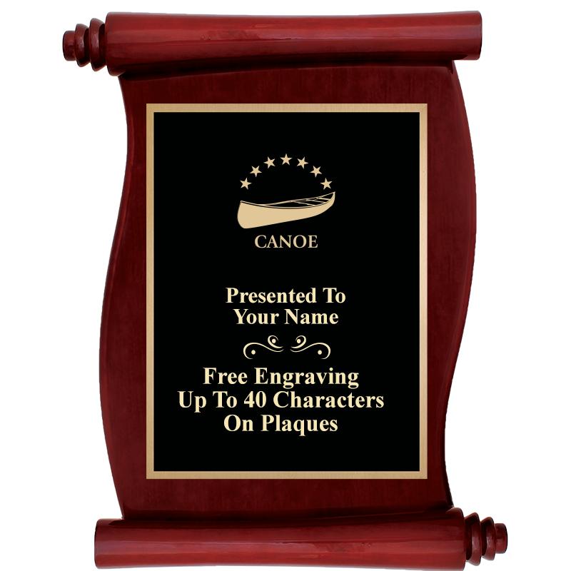 9.5"X12"ROSEWOOD SCROLL PLAQUE