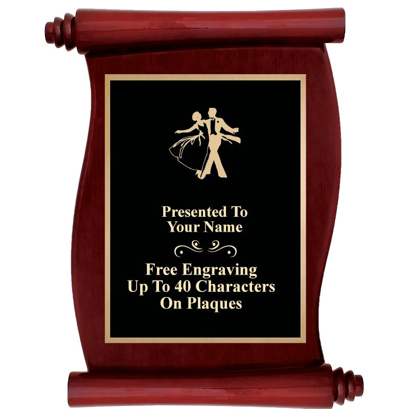 9.5"X12"ROSEWOOD SCROLL PLAQUE