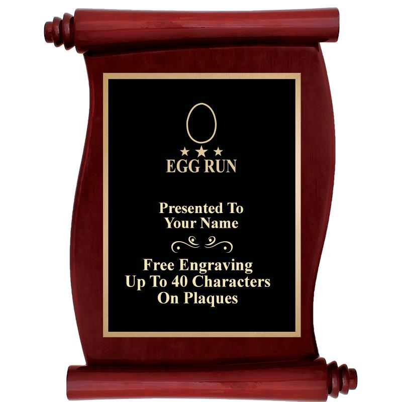 9.5"X12"ROSEWOOD SCROLL PLAQUE