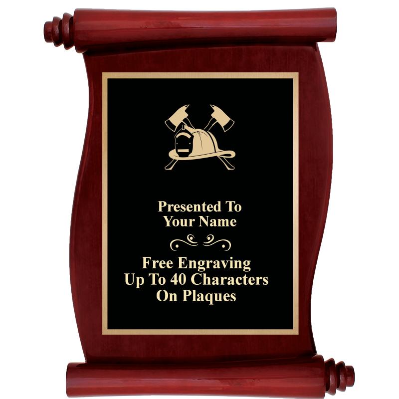 9.5"X12"ROSEWOOD SCROLL PLAQUE