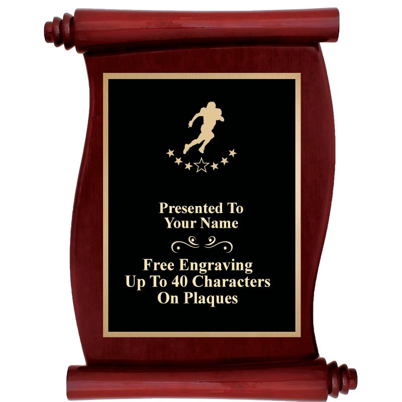 9.5"X12"ROSEWOOD SCROLL PLAQUE