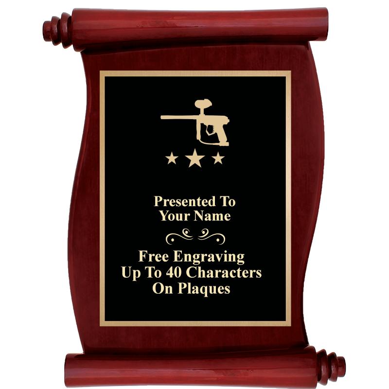 9.5"X12"ROSEWOOD SCROLL PLAQUE