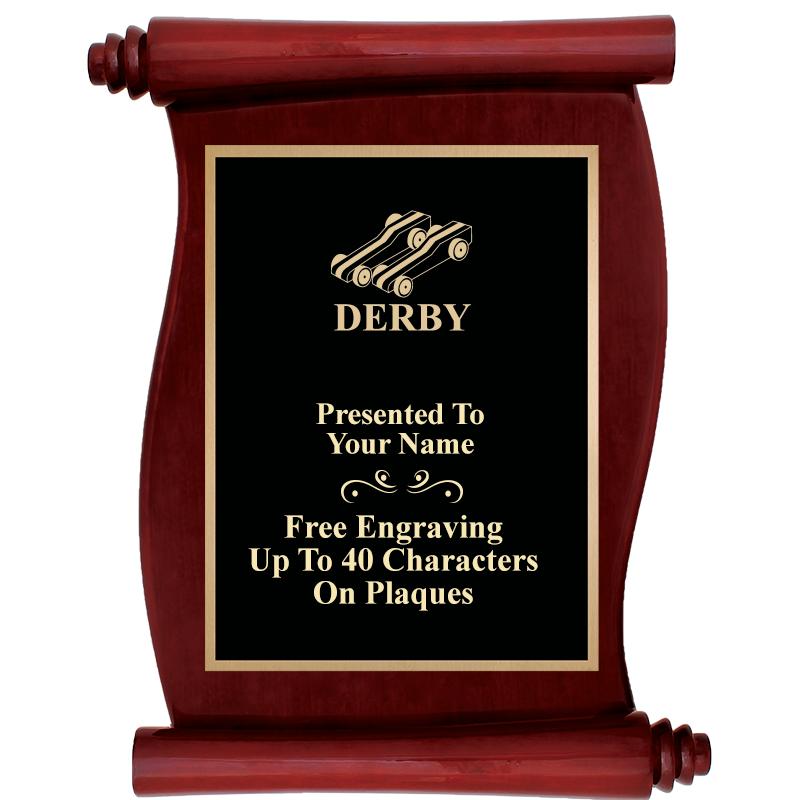 9.5"X12"ROSEWOOD SCROLL PLAQUE