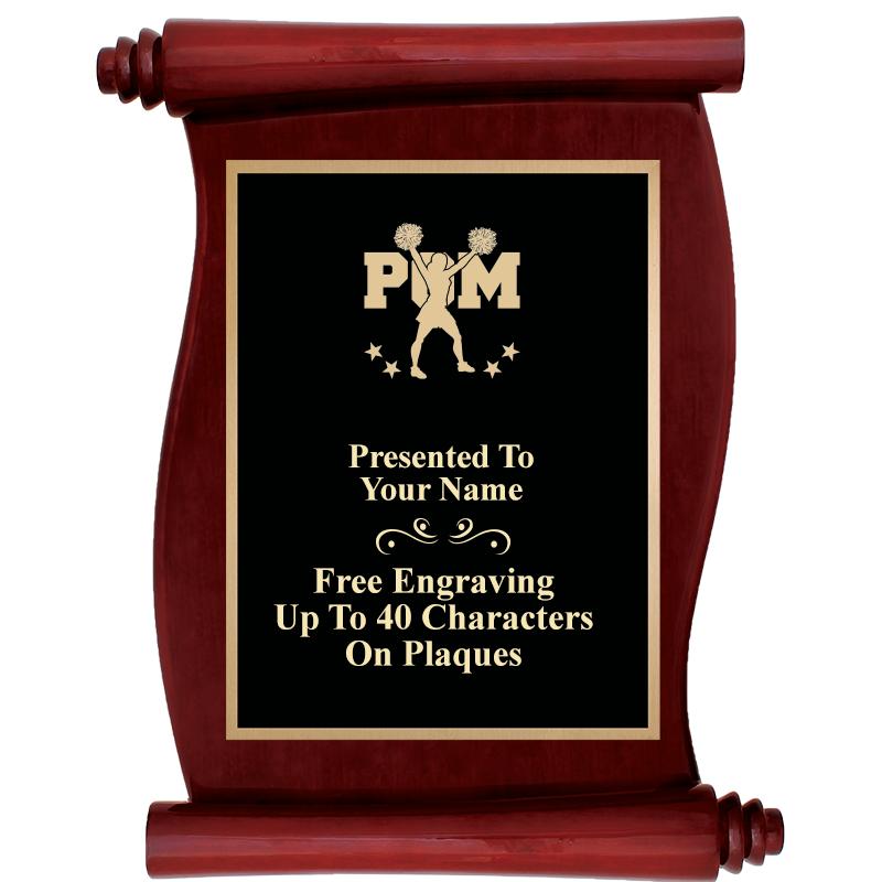 9.5"X12"ROSEWOOD SCROLL PLAQUE