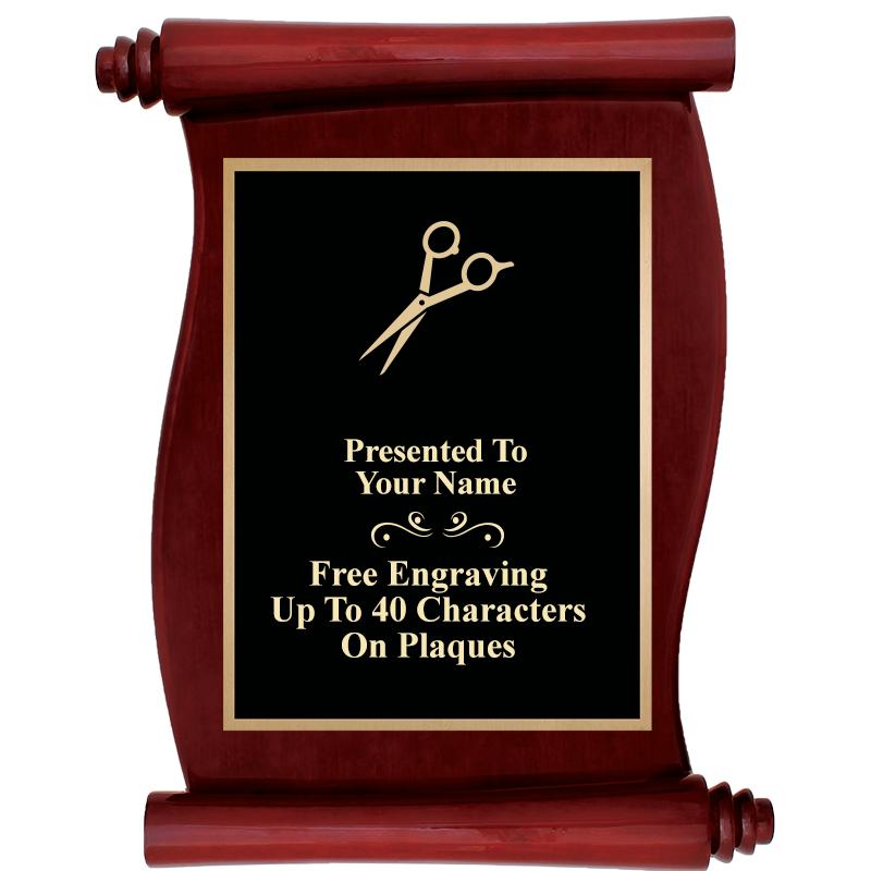 9.5"X12"ROSEWOOD SCROLL PLAQUE