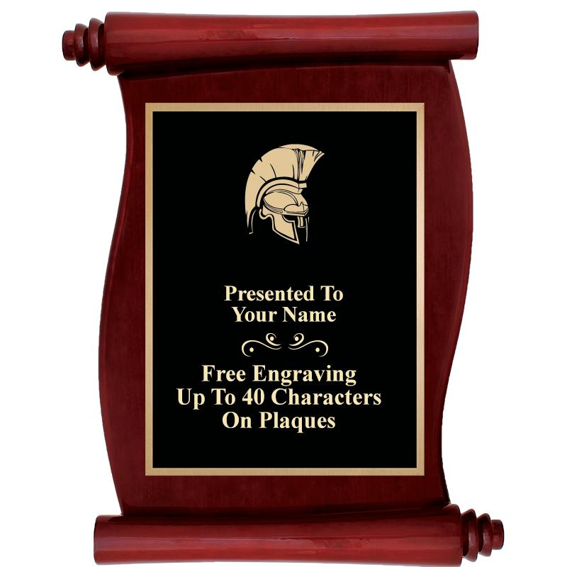 9.5"X12"ROSEWOOD SCROLL PLAQUE