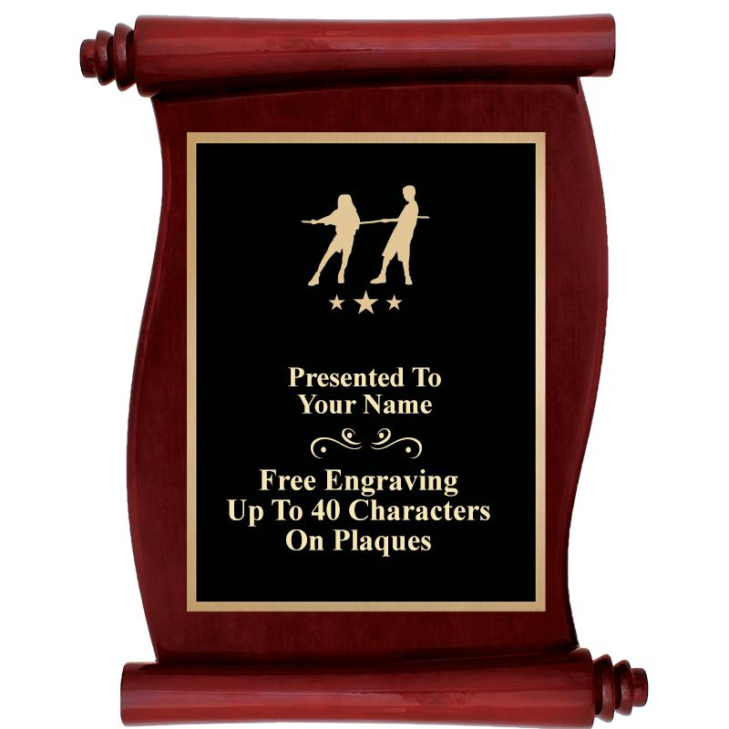 9.5"X12"ROSEWOOD SCROLL PLAQUE