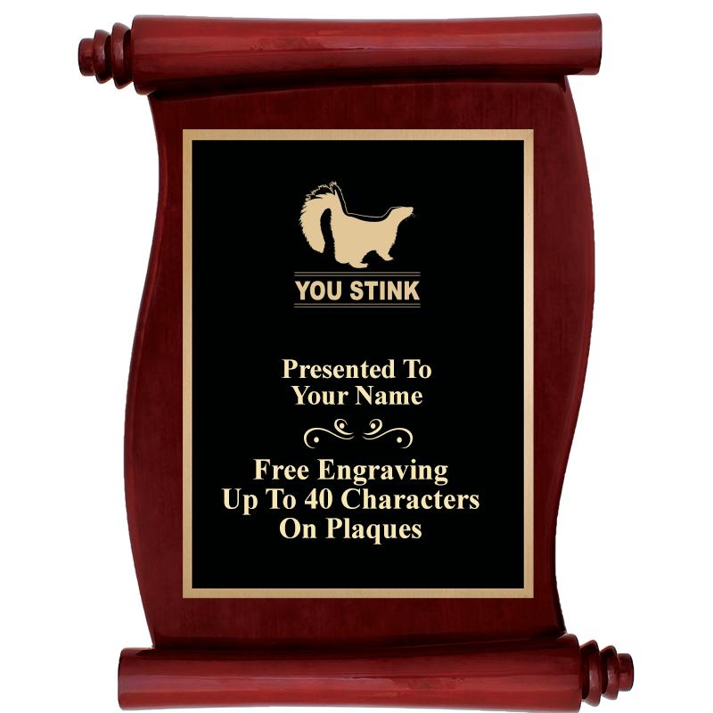 9.5"X12"ROSEWOOD SCROLL PLAQUE