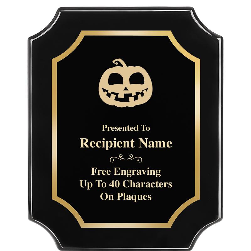 8"X10" SCALLOPED EBONY PLAQUE