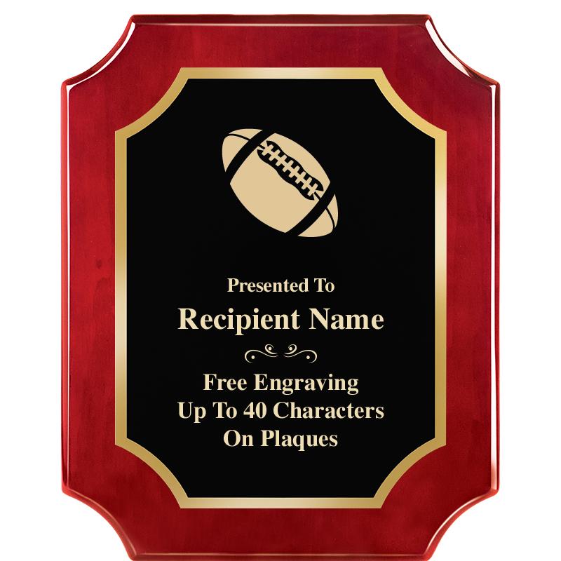 8"X10"SCALLOPED ROSEWOOD PLQ