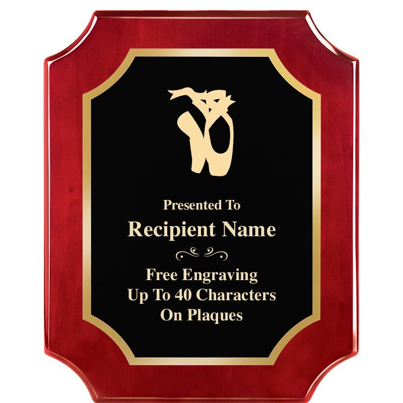 8"X10"SCALLOPED ROSEWOOD PLQ