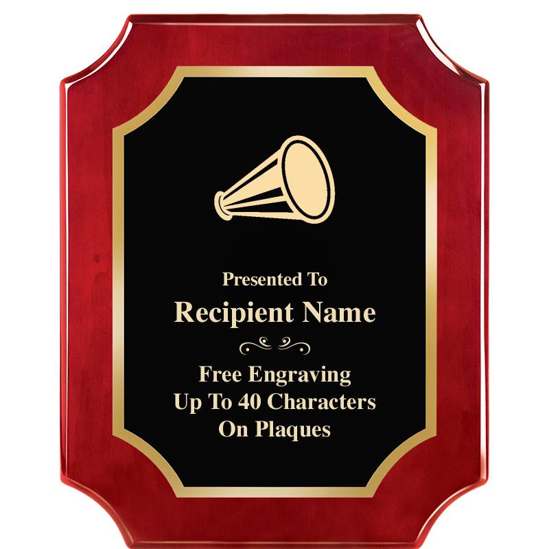 8"X10"SCALLOPED ROSEWOOD PLQ