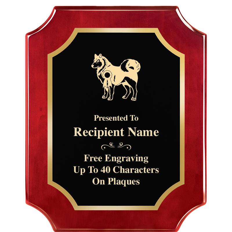 8"X10"SCALLOPED ROSEWOOD PLQ