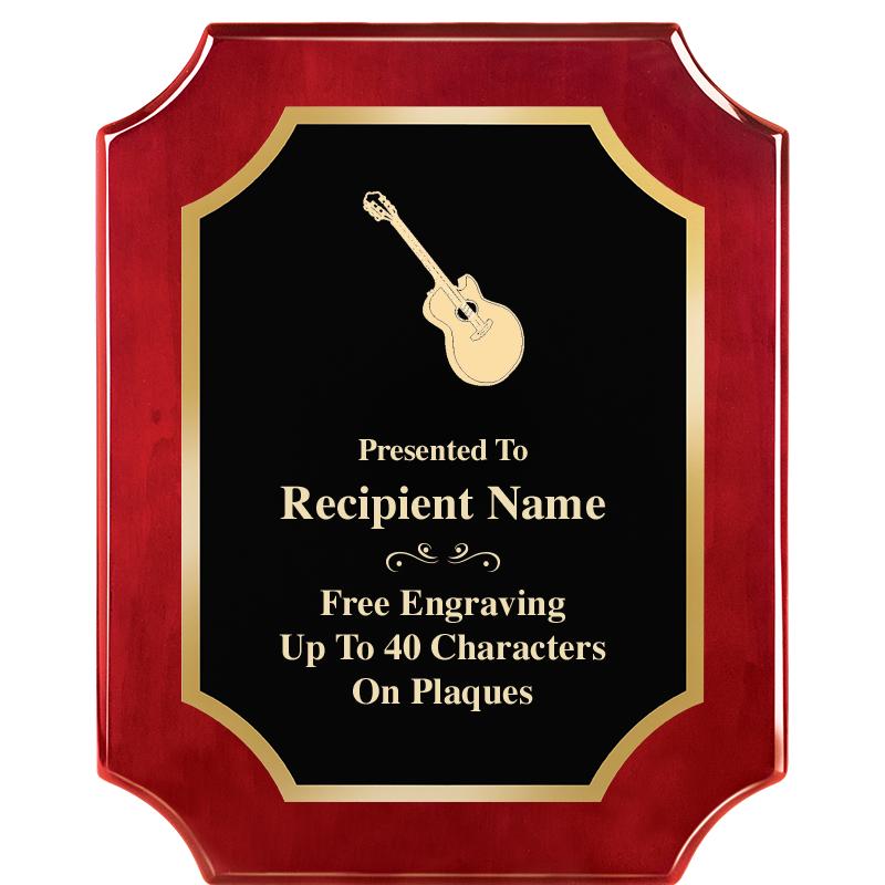 8"X10"SCALLOPED ROSEWOOD PLQ