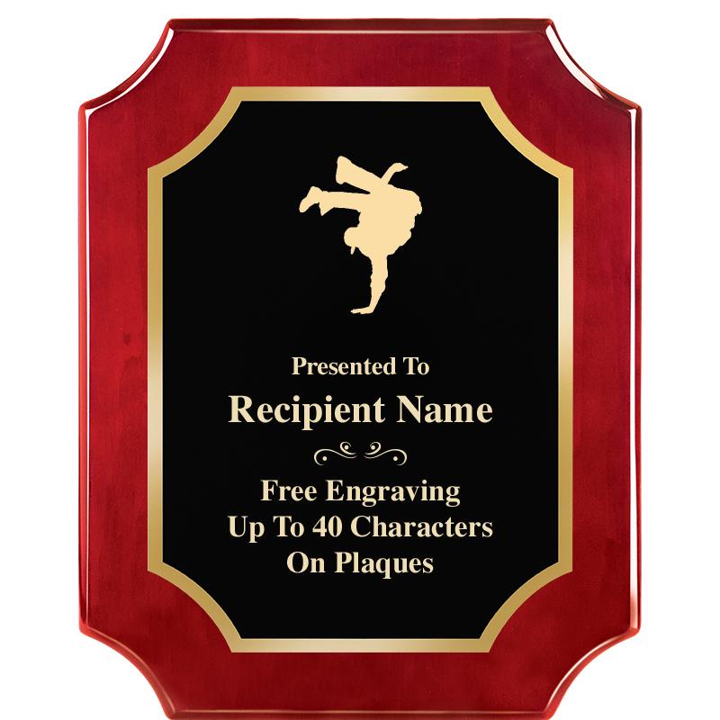 8"X10"SCALLOPED ROSEWOOD PLQ