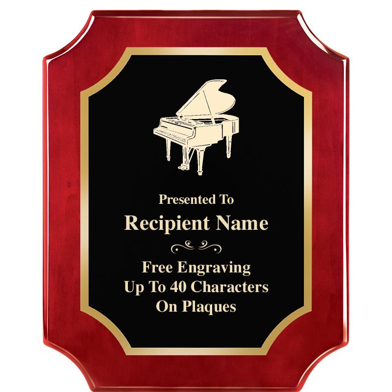 8"X10"SCALLOPED ROSEWOOD PLQ