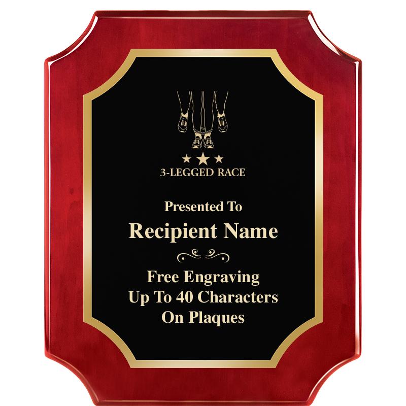 8"X10"SCALLOPED ROSEWOOD PLQ