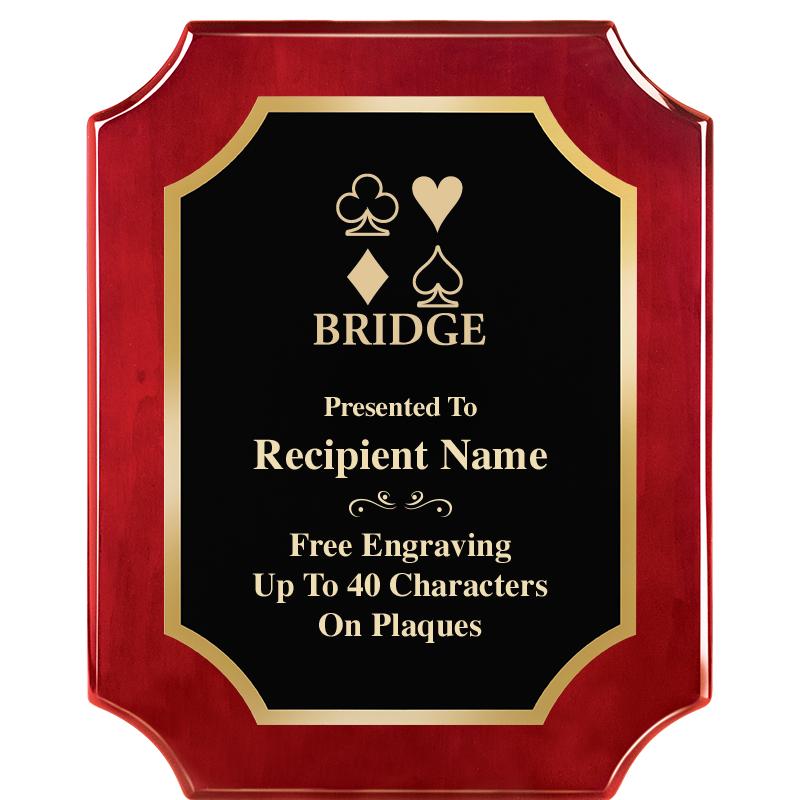 8"X10"SCALLOPED ROSEWOOD PLQ